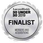 30U30_2019_Seal_Finalist_Mergers and Acquisitions